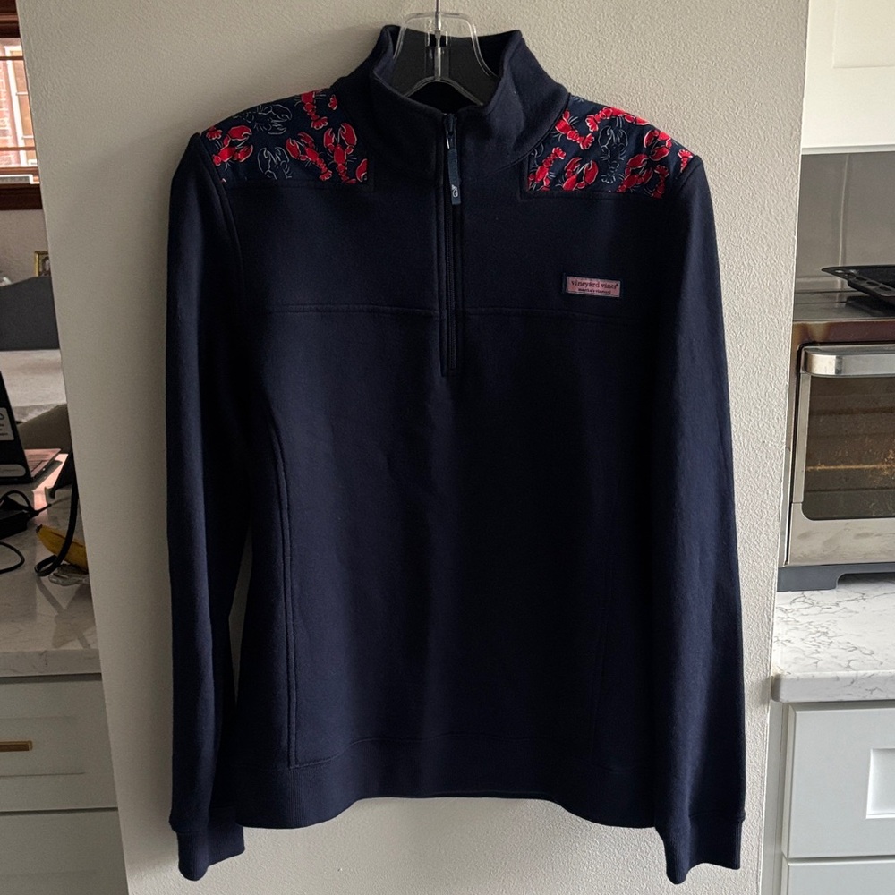 Vineyard Vines women’s Shep Navy Zip-Up Sweatshirt